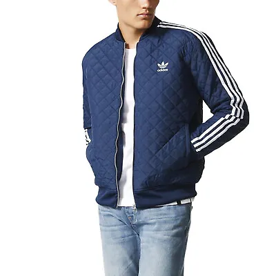 $95 • Buy Adidas Originals Men's Quilted Superstar Jacket - Blue