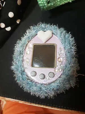 Tamagotchi CASE Crochet Hand Made Blue Fluffy Ps 4U ID* IdL* On Meets Mix* • $9