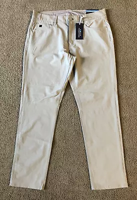 NWT Vineyard Vines On The Go 5 Pocket Pant Men's Gray Chino Pants - Size 34 X 30 • $54