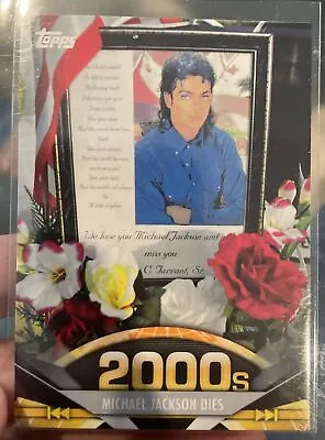 2011 Topps American Pie MICHAEL JACKSON DIES America Mourns An ICON Card #195 • $2.99
