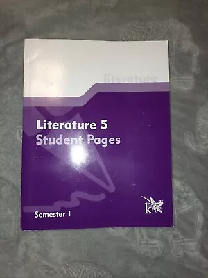 Literature 5 Student Pages Semester 2 K12 11502 HomeSchool Paperback Book • $10