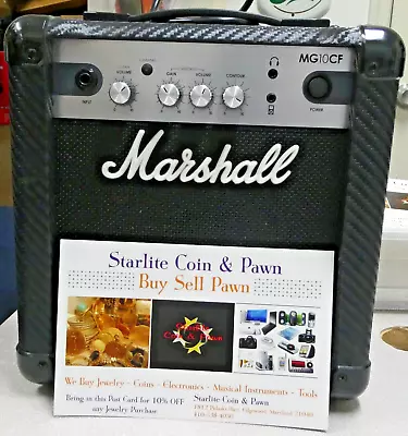 Marshall MG10CF Black Guitar Amplifier 24 Watts • $25