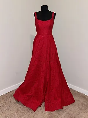 La Femme 27476 Formal Party Pageant Prom Dress With Shorts 0 Red New With Tags • $139