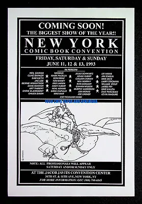 New York Comic Book Convention 1993 Moebius Print Magazine Ad Poster ADVERT • $7.99