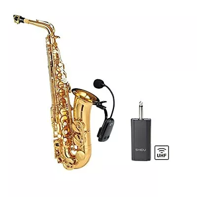 Wireless Saxophone Microphone UHF For Musical Instruments Speaker Voice Amplifie • $94.33