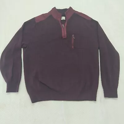 Southern Pines Sweater Mens Medium Red Long Sleeve Sweatshirt Outdoor Casual • $24