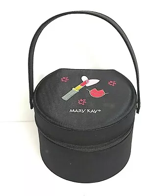 MARY KAY Embroidered Makeup Bag Case W/Detachable Handle NWOT Hard Sided Vintage • $19.99