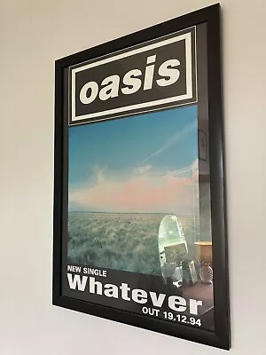 Genuine Framed A1 Promo Poster For ‘Whatever’by Oasis From 1994 • £45