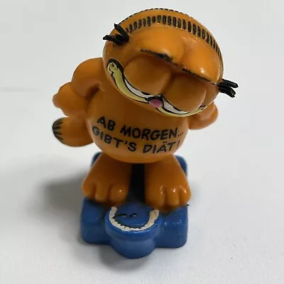 Vintage Garfield On Scales Figure 1978 Bully West Germany Ab Morgen..Gibt’s Diat • $14.99