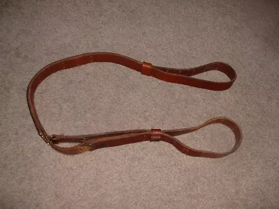 Braver Military Style Leather Rifle  Sling 1 Inch Slightly Used • $25