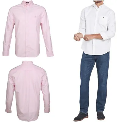 GANT Mens Oxford Shirts Long Sleeve Casual Office Plain Regular Fit Cotton Top • £34.99