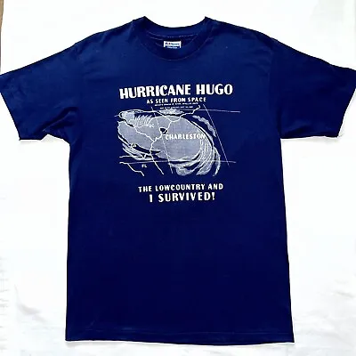 $27.99 • Buy Vintage 1989 Charleston SC HURRICANE HUGO T-Shirt Single Stitch Made In USA L