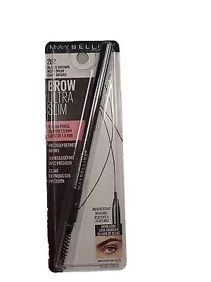 Maybelline New York Brow Ultra Slim Defining Eyebrow Pencil 262 BLACK BROWN • $11.99