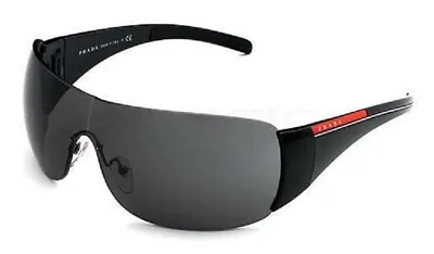 $349.95 • Buy RARE NEW Genuine PRADA Sport Black Shield Wrap Sunglasses SPS 02L PS 02LS 1AB1A1