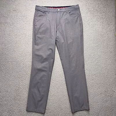 Puma Golf Pants Mens 32x32 Gray Flat Front Athletic Fit Snap SEE MEASUREMENTS • $22.95