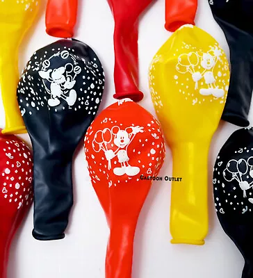 10 Mickey Mouse Birthday Balloons Globos Favors Disney Decoration Recuerdos • $10.44