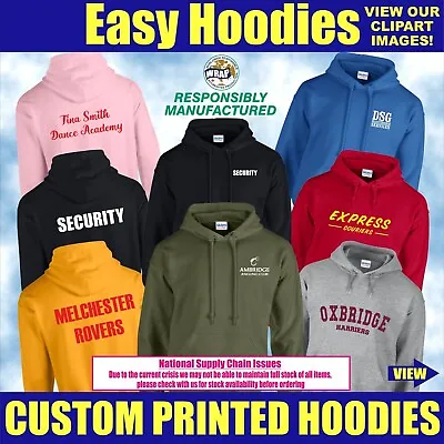£12.75 • Buy Custom Hoodie Personalised Team Uniform Workwear Stag Hen Event Unisex