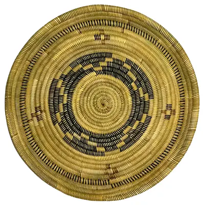 California Mission BASKET Tray Plate KUMEYAAY Kumiai Native Claudia Montes • $549