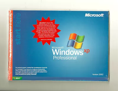 Microsoft Windows XP Professional CD Sealed 2002 SP1 REQUIRES KEY - NOT INCLUDED • $22.90