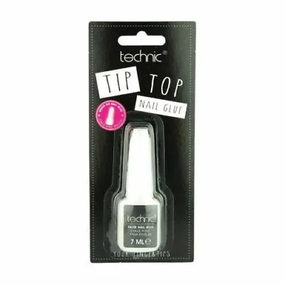 Technic Brush On False Instant Nail Glue  Acrylic Nail Art Clear Strong 7ml • £2.69