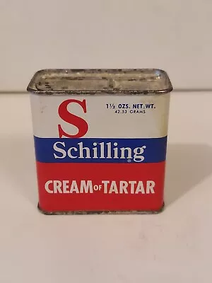 Schilling Brand Vintage Cream Of Tartar Tin • $6