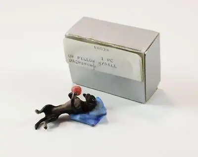 $249 • Buy Antique Austrian Miniature Bronze Dachshund Wiener Dog On Pillow With Ball