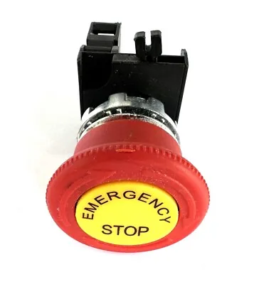 E-Stop Switch - 22mm Red - 230V AC - 40mm Head - Pack Of 2 - Emergency Stop Shut • $19.99