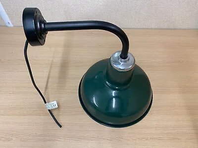 £55 • Buy Industrial Style Wall Light Green Enamelled Screw Lamp Factory Classic Thorlux