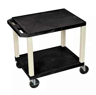 WT26 26  H AV Cart - Two Shelves - Black Legs • $106.99