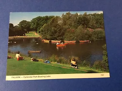 Falkirk - Callendar Park Boating Lake Postcard- Freepost Uk • £3.49