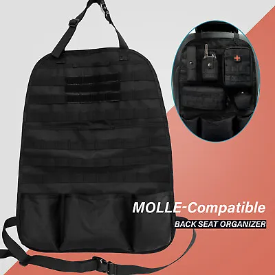 Tactical Molle Car Seat Back Cover Organizer Storage Pouch Bag Vehicle Panel US • $18.04