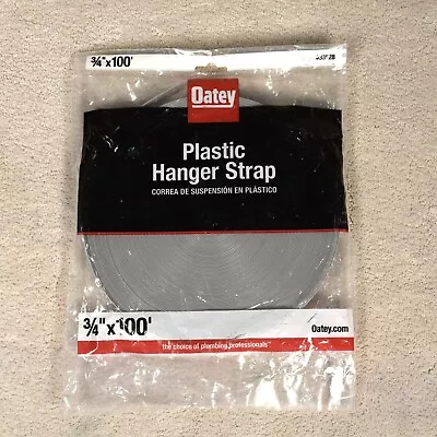 Oatey 3/4 In X 100 Ft Plastic Pipe Hanger Strap Model 33528 New In Package • $17.99