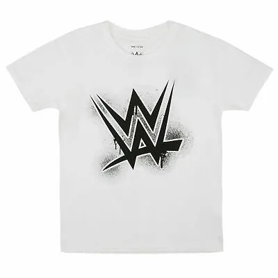 £7.99 • Buy WWE Boys Paint Logo T-Shirt White Kids 5-15 Years Official