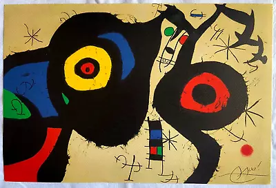 Joan Mirò Lithography Maeght- (Pablo Picasso Marcel Duchamp Frida Kahlo ) • $269.23