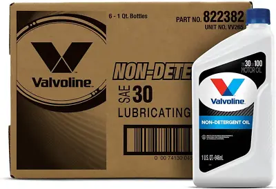 Valvoline Daily Protection Non-Detergent SAE 30 Conventional Motor Oil 1 QT (6) • $52.03