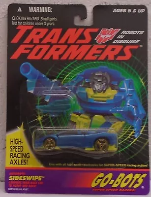 Transformers Generation 2 Go-Bots Sideswipe Race Car G2 Robots Hasbro Decepticon • $27.99