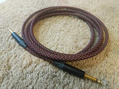 Custom Length Braided Guitar Cable Mogami 2524/Neutrik Connectors/TechFlex • $30.99