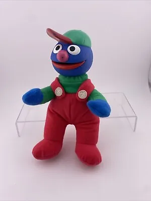 Vintage 1996 Tyco 6  GROVER Sesame Street Plush Body Rubber Head RED Overalls • $5.99