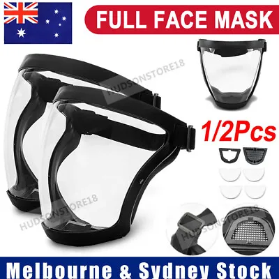 Anti-Fog Face Shield Protective Cover Transparent Full Shield Mask With Filter • $5.99