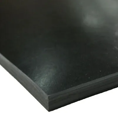 1/2  Thick Black Waterproof EPDM Rubber Sheet With Plain Back 36  Wide X 1 Ft. • $331.26