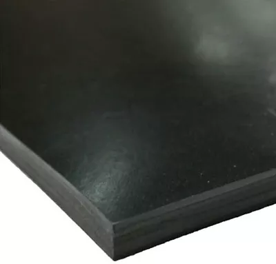 3/32  Thick Black 6  X 6  Waterproof EPDM Rubber Sheet With Plain Back • $58.48