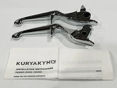 $59.95 • Buy Kuryakyn 1843 Chrome Trigger Lever Set For Select 2014-16 Harley Touring Models