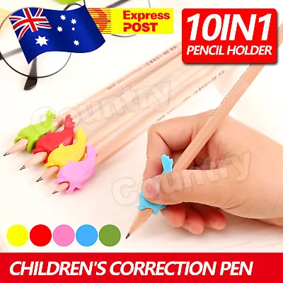 10 Pcs Children Pencil Holder Pen Writing Aid Grip Posture Correction AU Stock • $4.95