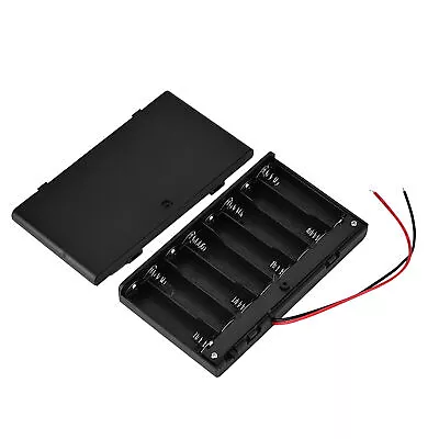 12V 8 X AA Battery Holder Case ABS Battery Storage Box With Swith In • £4.76