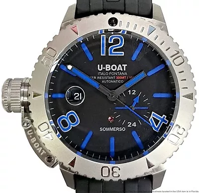 U-Boat Sommerso 9014 Italo Fontana Automatic Date Mens Diver Watch Box Papers • $610