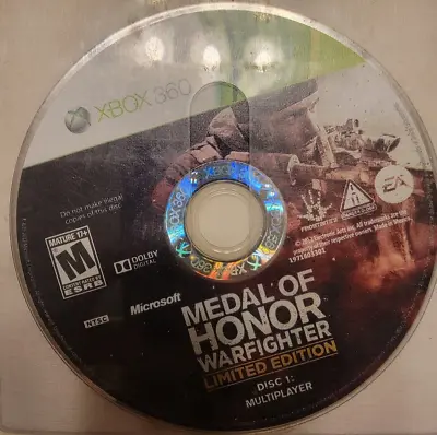 Medal Of Honor: Warfighter - Limited Edition (Xbox 360) DISC 1 ONLY! NO TRACKING • $4.75