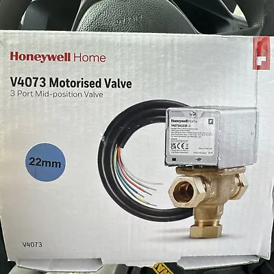 Honeywell 22mm 3 Port Mid Position Diverter Valve V4073 - 5 Wire Y-plan • £80