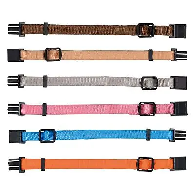 SIX PACK Trixie Puppy Whelping Dog Collars Soft Nylon Adjustable 6 Colours M/L  • £5.99