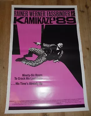 Kamikaze '89 - Original Ss Rolled Poster - 1983 - Rainer Werner Fassbinder • $65