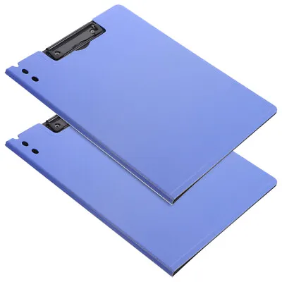  Colored Folding Clipboards Folders With Pockets 3 Hole Punched Care • £17.49